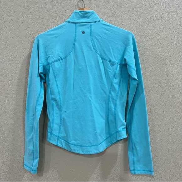 Lululemon Full Zip High Neck Keep It Cozy Womens Jacket Colbalt Blue 17” PTP - Picture 2 of 8